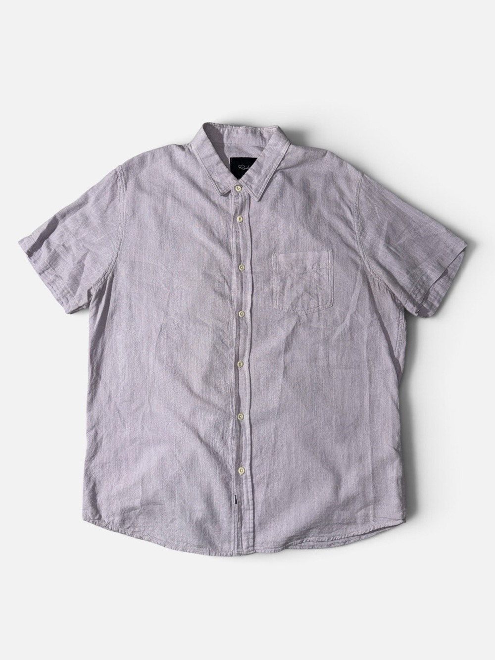 Rails mens XL lavender purple Fairfax short sleeve button up casual shirt EUC